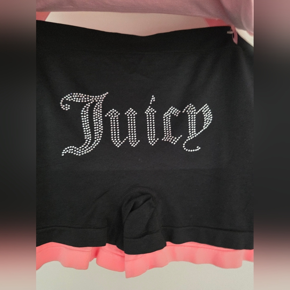Juicy Couture Womens Boyshort Plus Size Panties 5 Pack Size 3X Bling Rhinestones - Picture 6 of 6